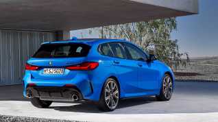 2020-BMW-M135i-xDrive-Color-Misano-Blue-Metallic-Rear-Three-Quarter-Wallpaper-2